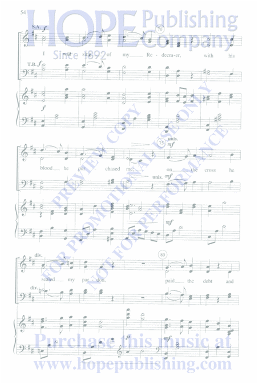 Here is the Love Here is the Love Choir scores gallery preview page 58