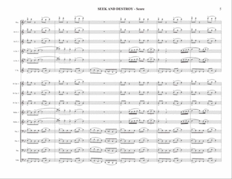 Seek & Destroy Marching Band scores gallery preview page 5