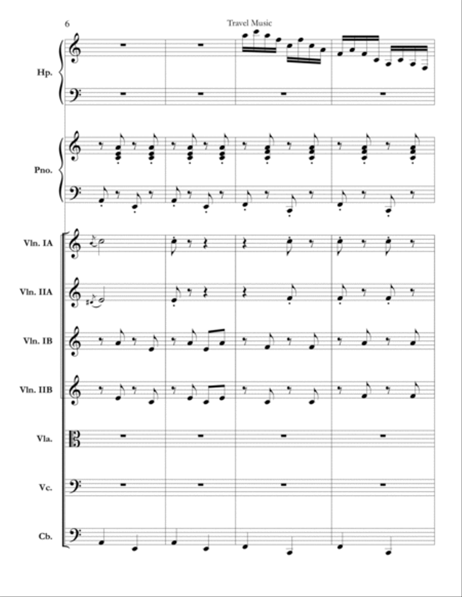 Travel Music Chamber Orchestra scores gallery preview page 6