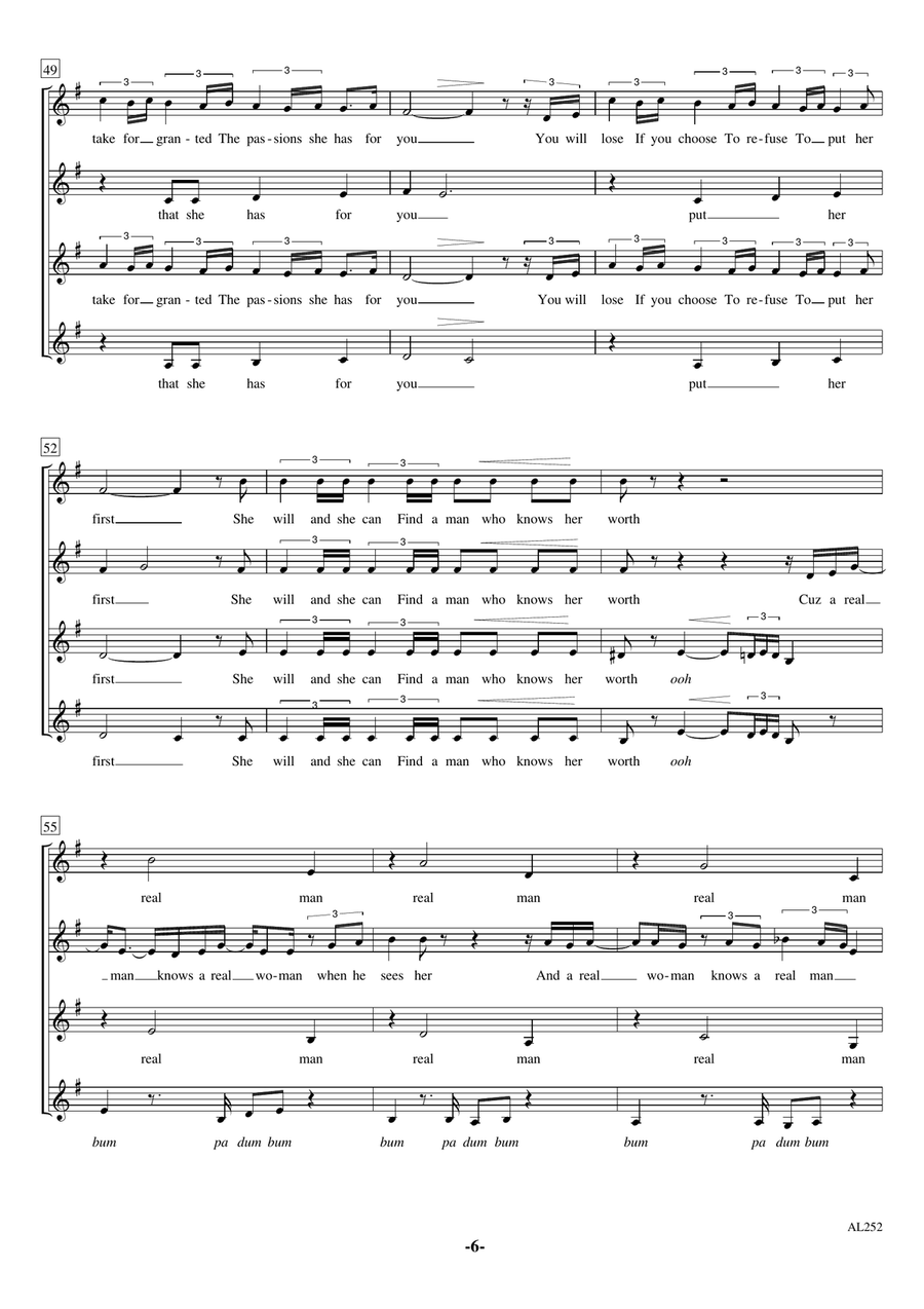 A Woman's Worth SSAA scores gallery preview page 6
