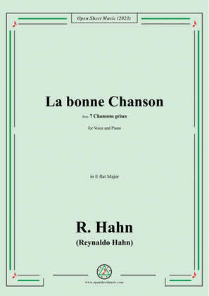 R. Hahn-La bonne Chanson,from '7 Chansons grises',in E flat Major