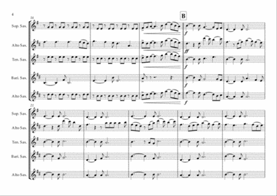 Perfect Woodwind Quartet scores gallery preview page 4
