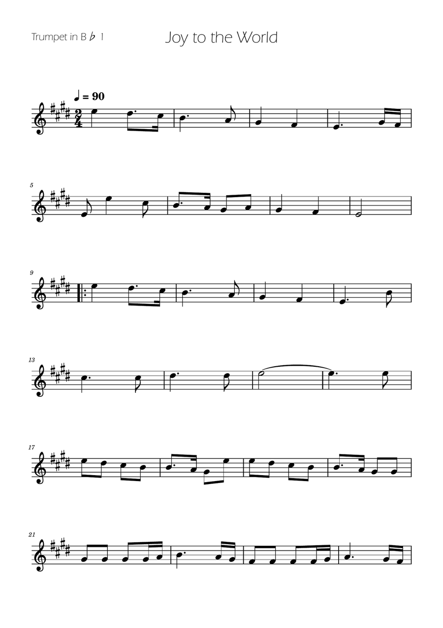Joy To The World - Brass Quartet Brass Quartet scores gallery preview page 5