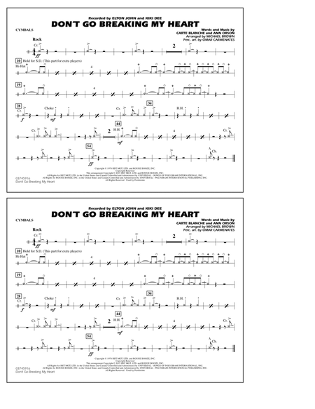 Don't Go Breaking My Heart - Cymbals