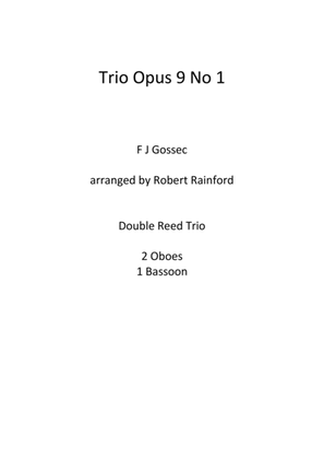 Book cover for Trio Opus 9 no 1