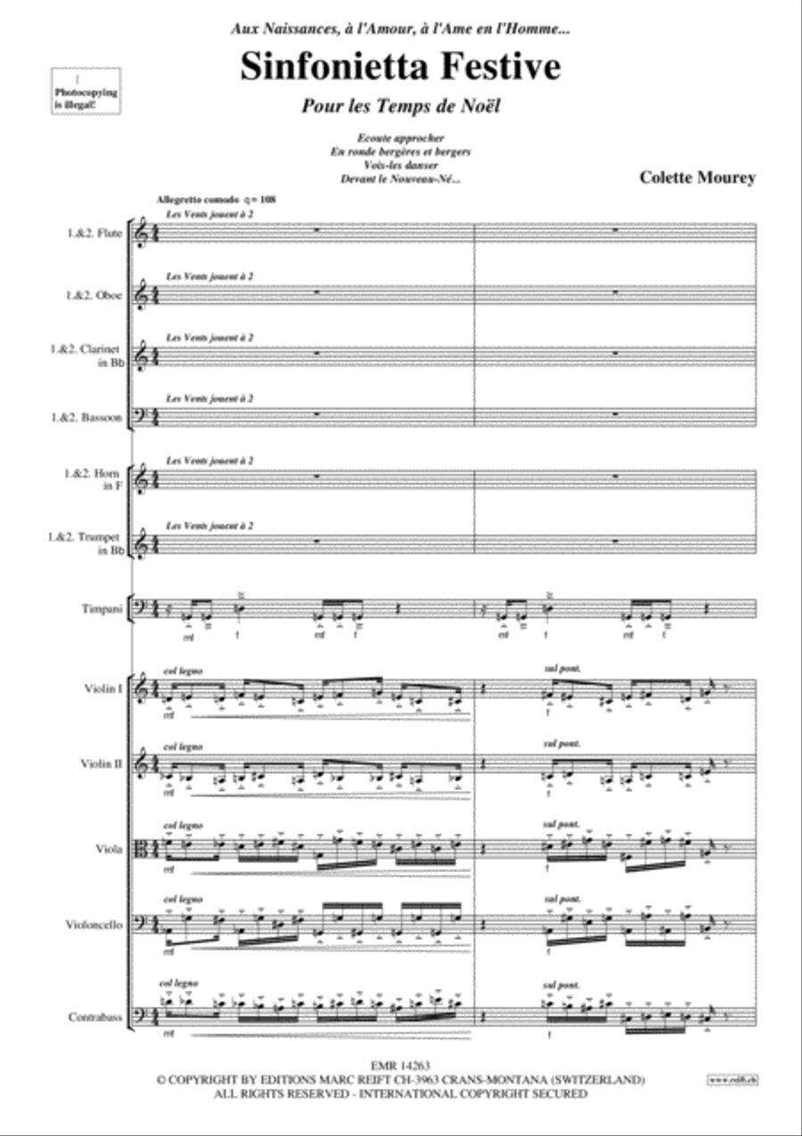 Sinfonietta Festive Sinfonietta Festive Orchestra scores gallery preview page 3