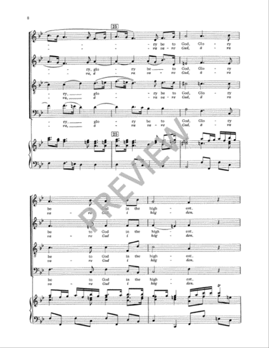 Svenska Messan (Swedish Mass) Vocal Score 4-Part scores gallery preview page 11