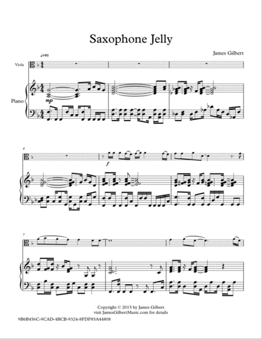 Saxophone Jelly Saxophone scores gallery preview page 1