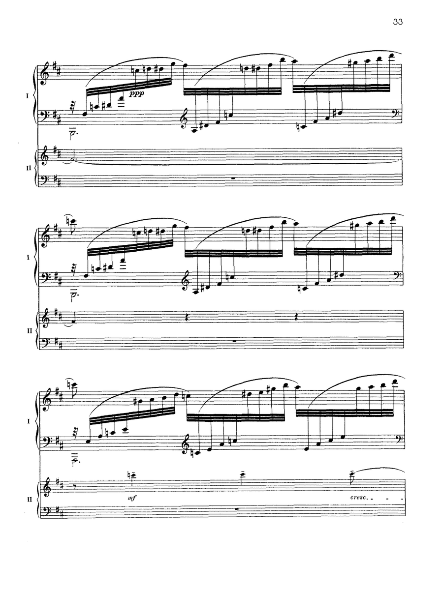 Fantaisie-tableaux (Suite No. 1), Opus 5 - II. La nuit, l'amour - Piano Duo (2 Pianos, 4 Hands) Piano Duet scores gallery preview page 2