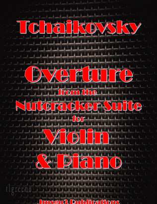 Book cover for Tchaikovsky: Overture from Nutcracker Suite for Violin & Piano