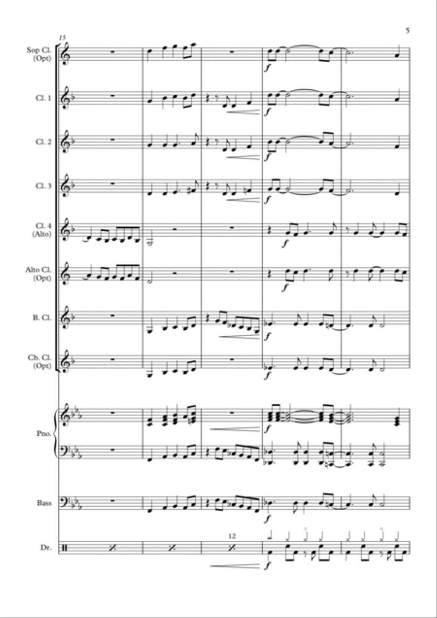 Happy Happy Woodwind Ensemble scores gallery preview page 5