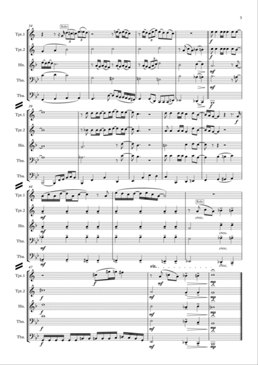 Something Brass Quintet scores gallery preview page 4