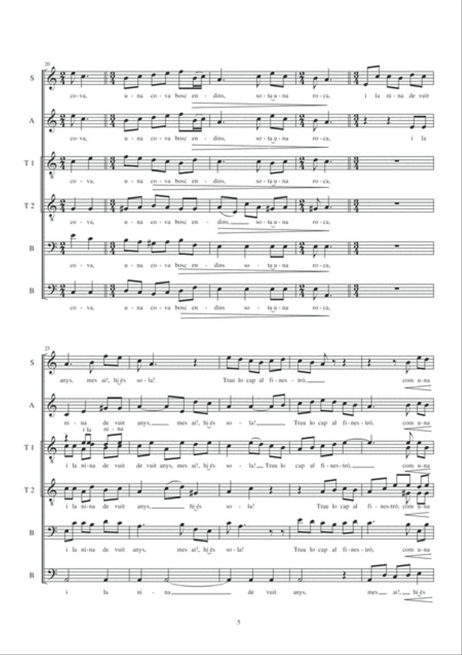 Bon missatge Bon missatge 4-Part scores gallery preview page 5