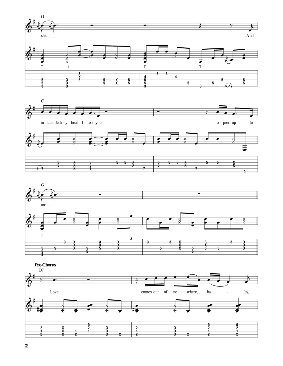 Feels Like Rain Acoustic Guitar scores gallery preview page 2