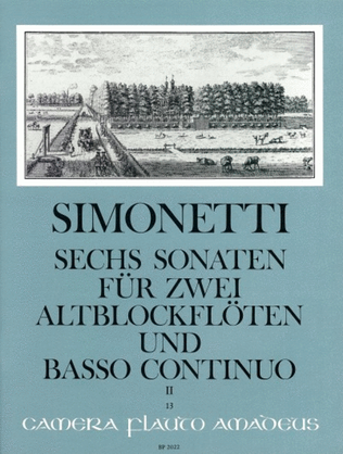 Book cover for 6 Sonatas Op. 2 Vol. 2
