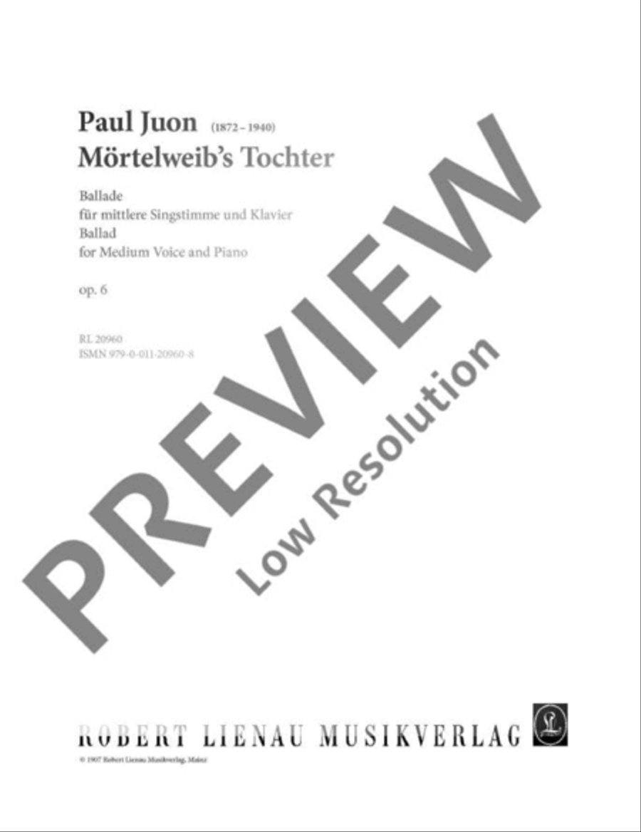 Mörtelweibs Tochter Medium Voice scores gallery preview page 2