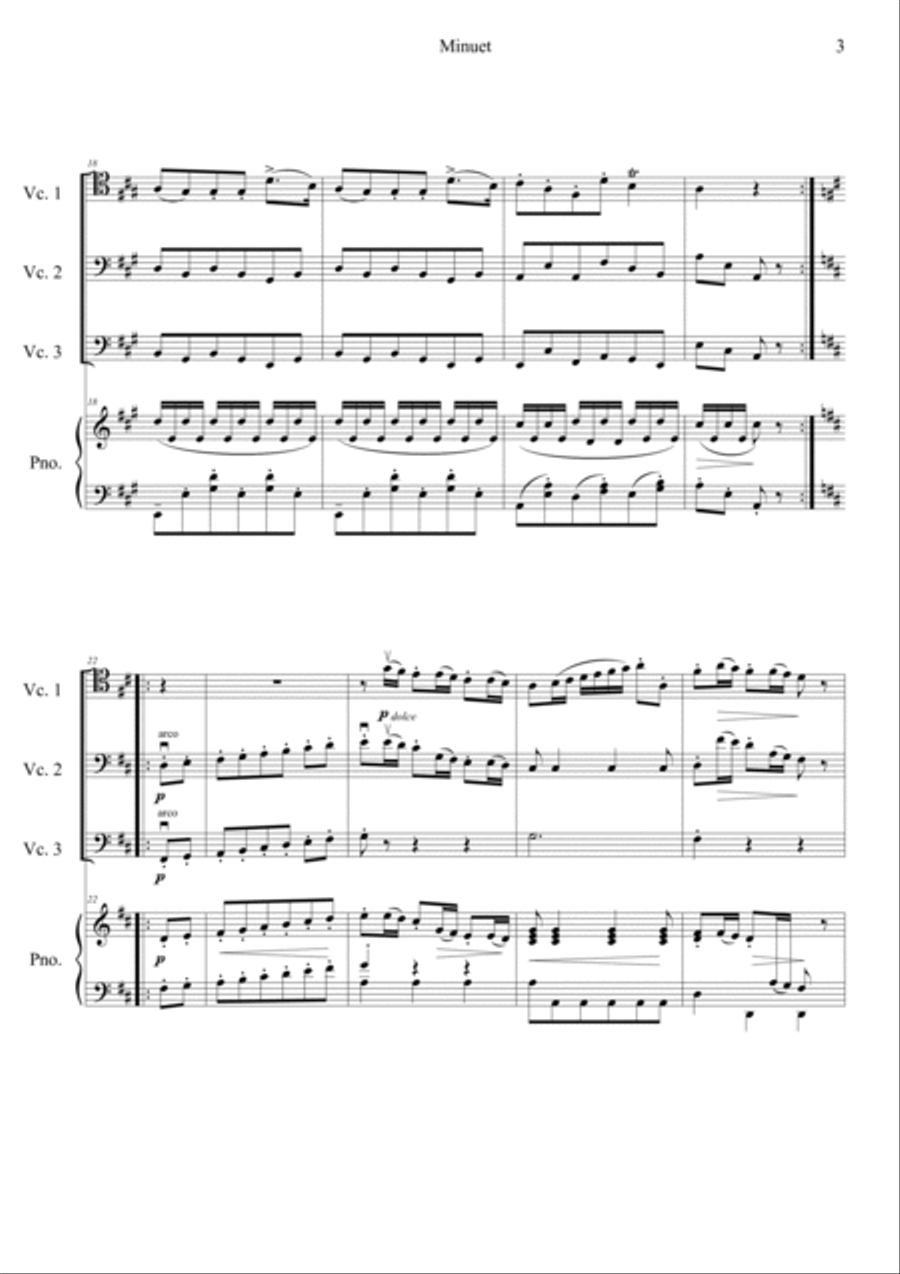 Minuet Piano Quartet scores gallery preview page 3