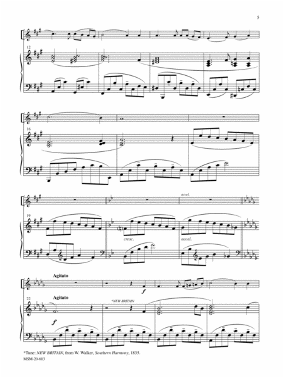O Love That Wilt Not Let Me Go: Two Hymns for Oboe or C Instrument and Piano Piano Accompaniment scores gallery preview page 4