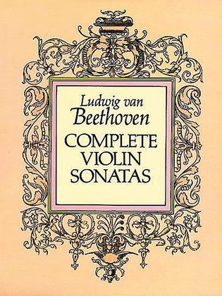 Book cover for Complete Violin Sonatas