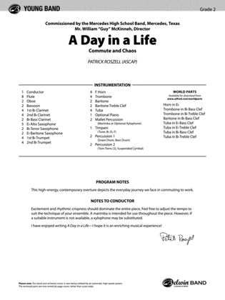 Book cover for A Day in a Life: Score