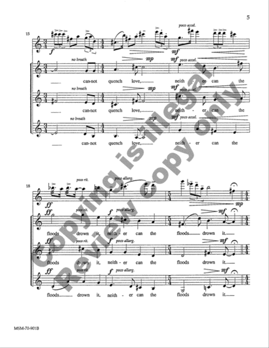 Song of Solomon (Full Score) Choir scores gallery preview page 16