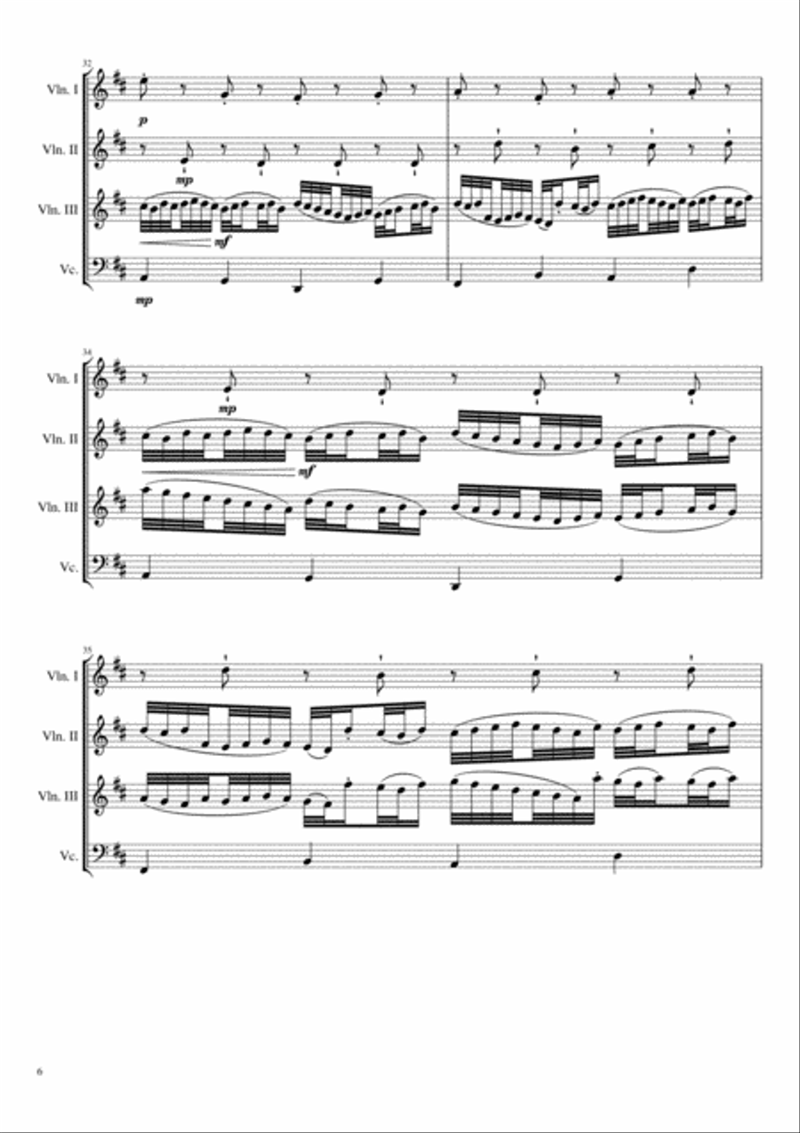 Canon in D Retrograde Version (Score+Parts) Small Ensemble scores gallery preview page 6