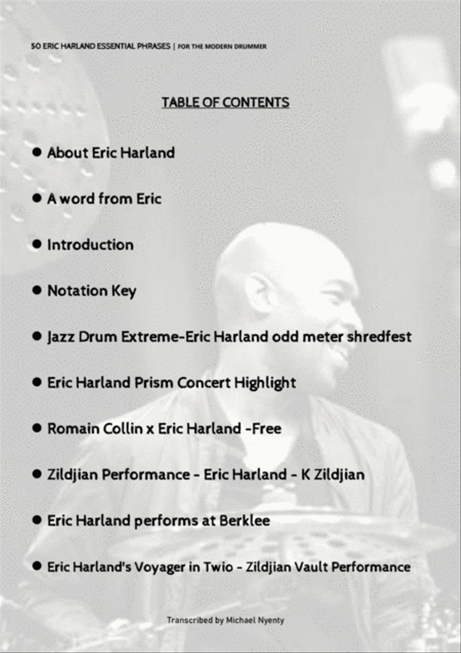 50 Eric Harland Essential Phrases Drum Set scores gallery preview page 2