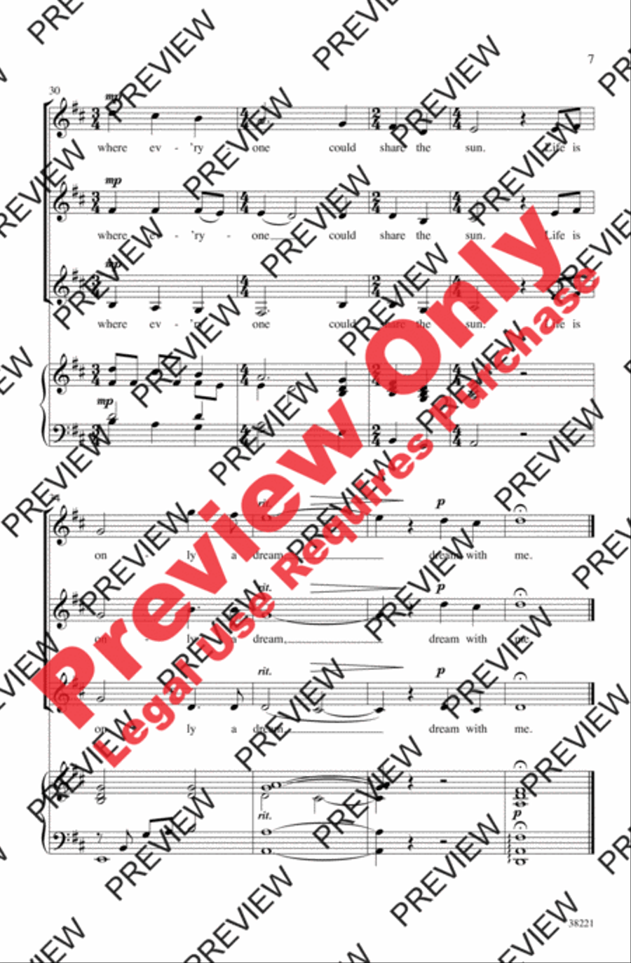 Dream with Me Dream with Me 2-Part scores gallery preview page 7