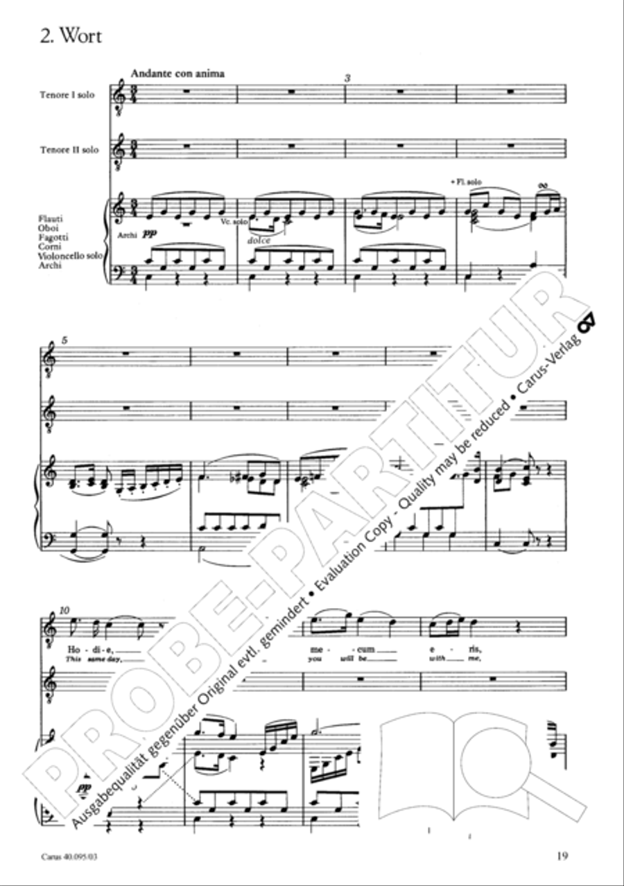 The Seven Words (Die Sieben Worte) 4-Part scores gallery preview page 20