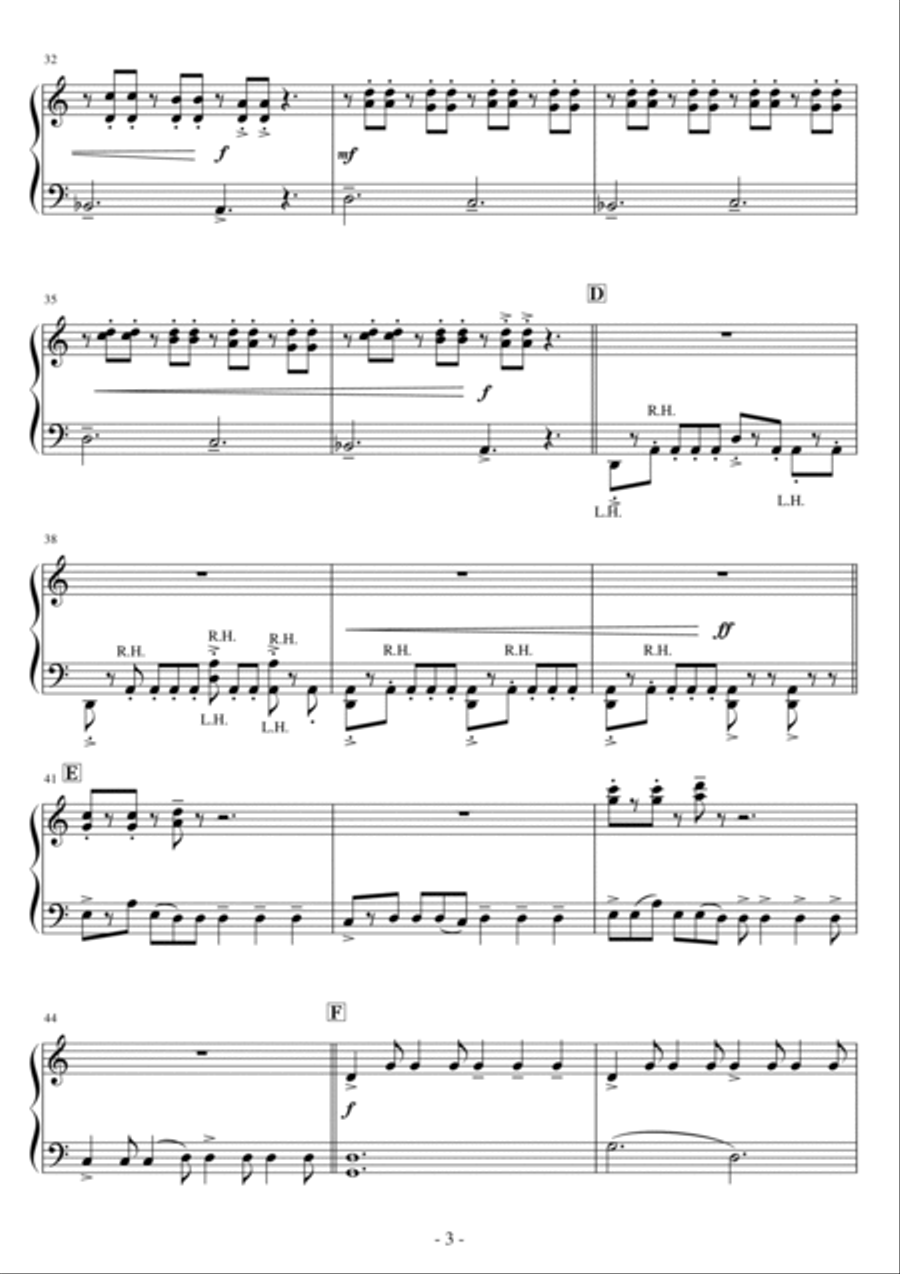 Naatu Naatu Easy Piano scores gallery preview page 3
