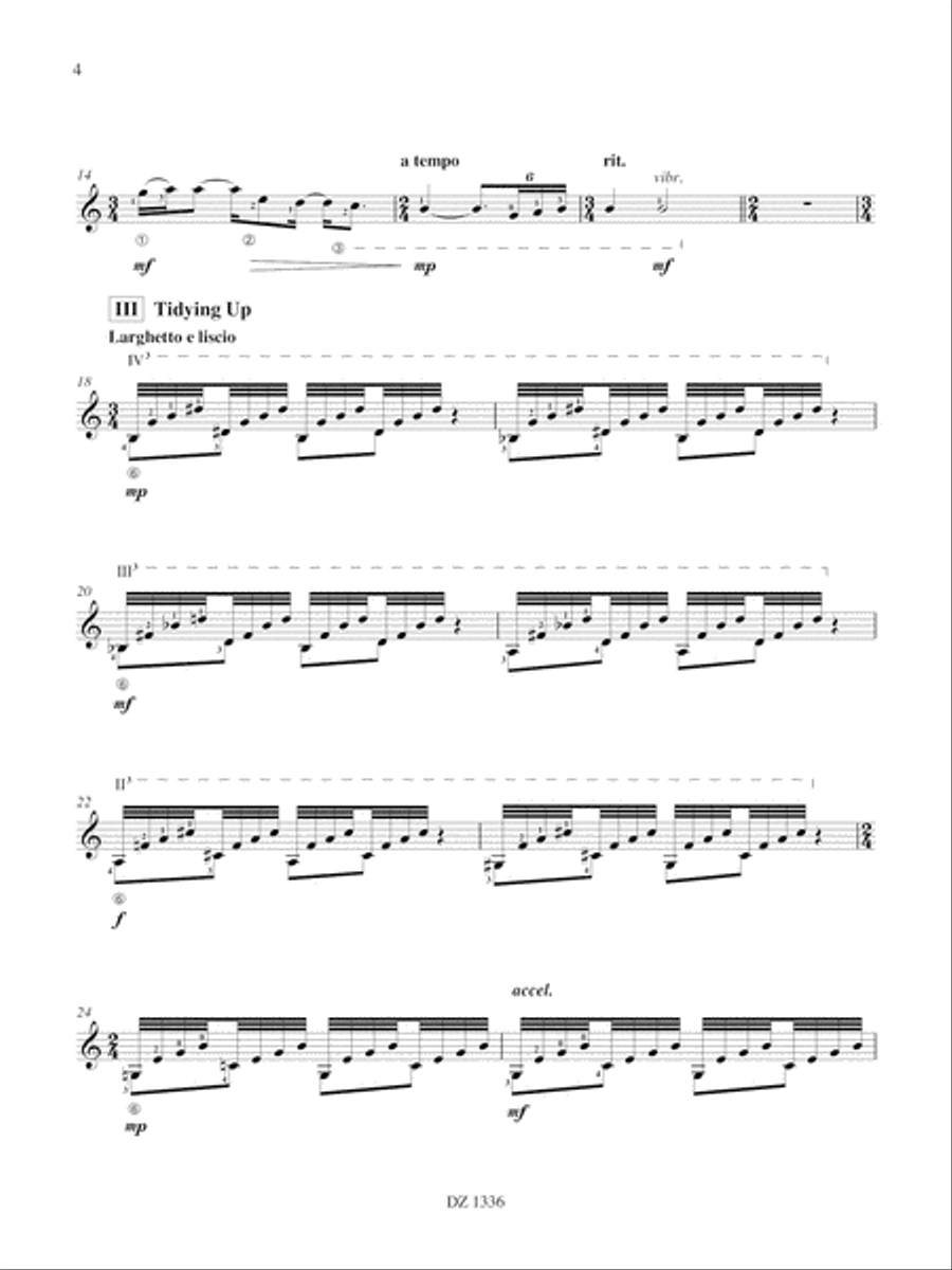 Parenting, An Improvisation Classical Guitar scores gallery preview page 4