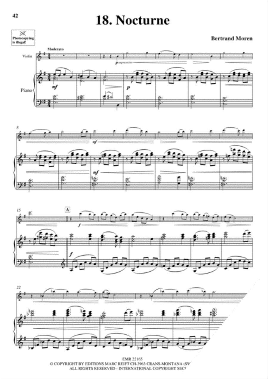 20 Greatest Slow Melodies Violin Solo scores gallery preview page 20