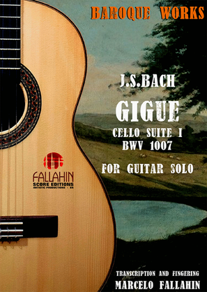 Book cover for GIGUE (CELLO SUITE Nº1) - BWV 1007 - J.S.BACH