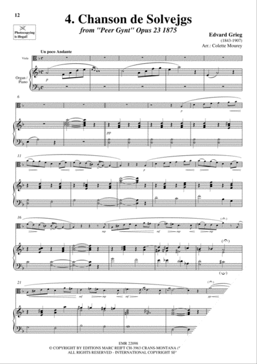 20 Greatest Meditations Piano Accompaniment scores gallery preview page 6