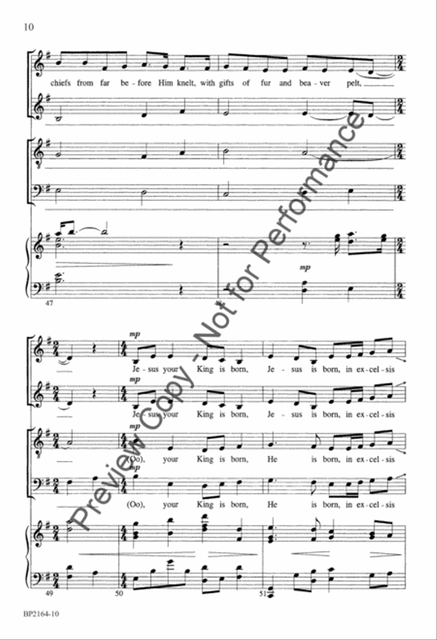 The Huron Carol 4-Part scores gallery preview page 11
