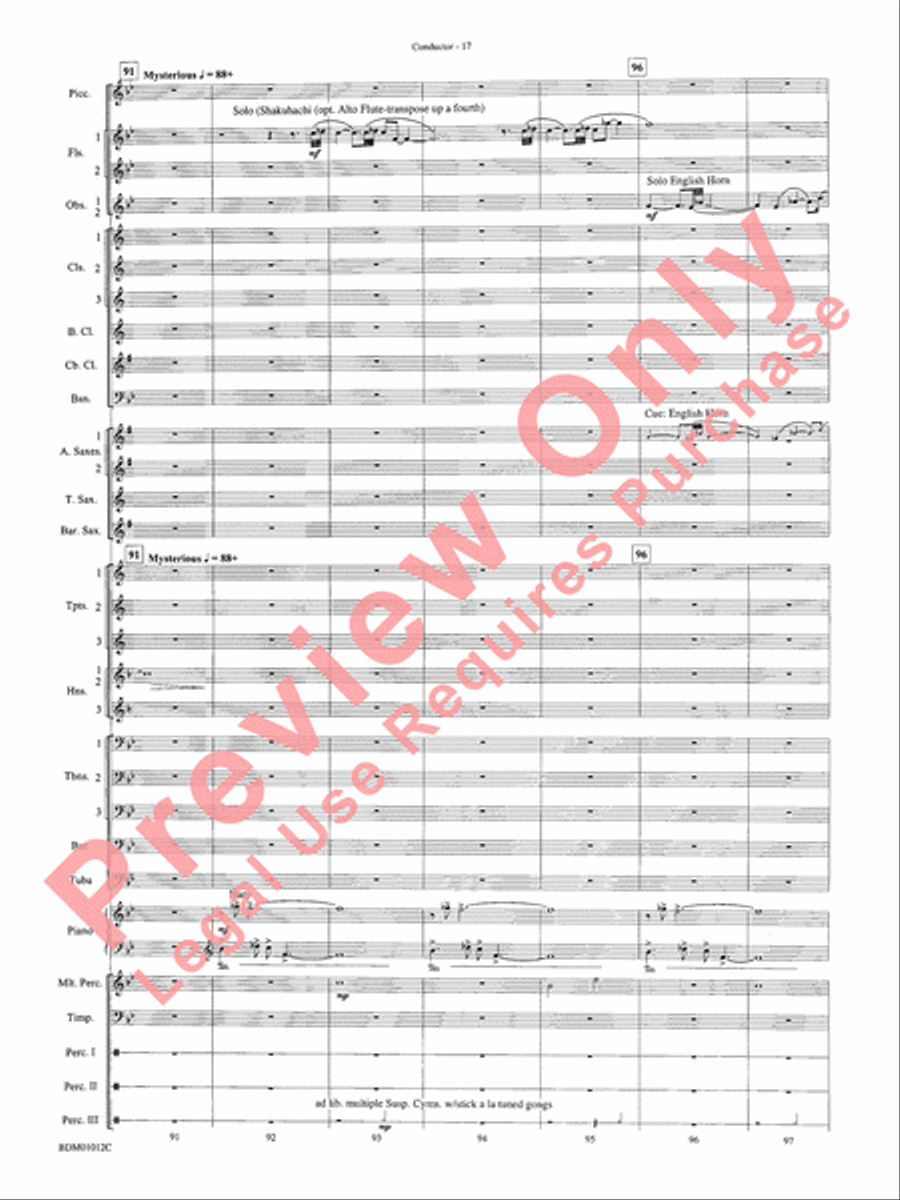 Inchon Concert Band scores gallery preview page 22