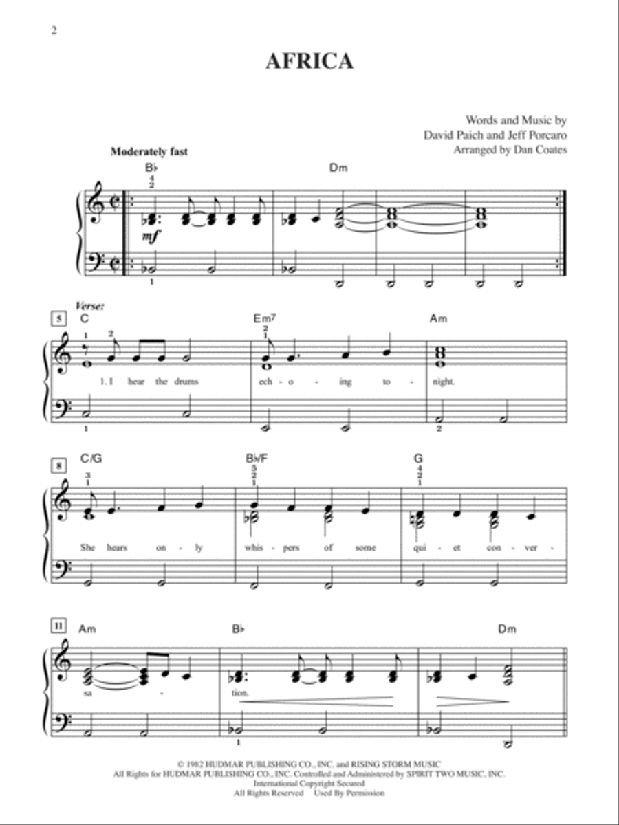 Top-Requested Pop & Rock Sheet Music