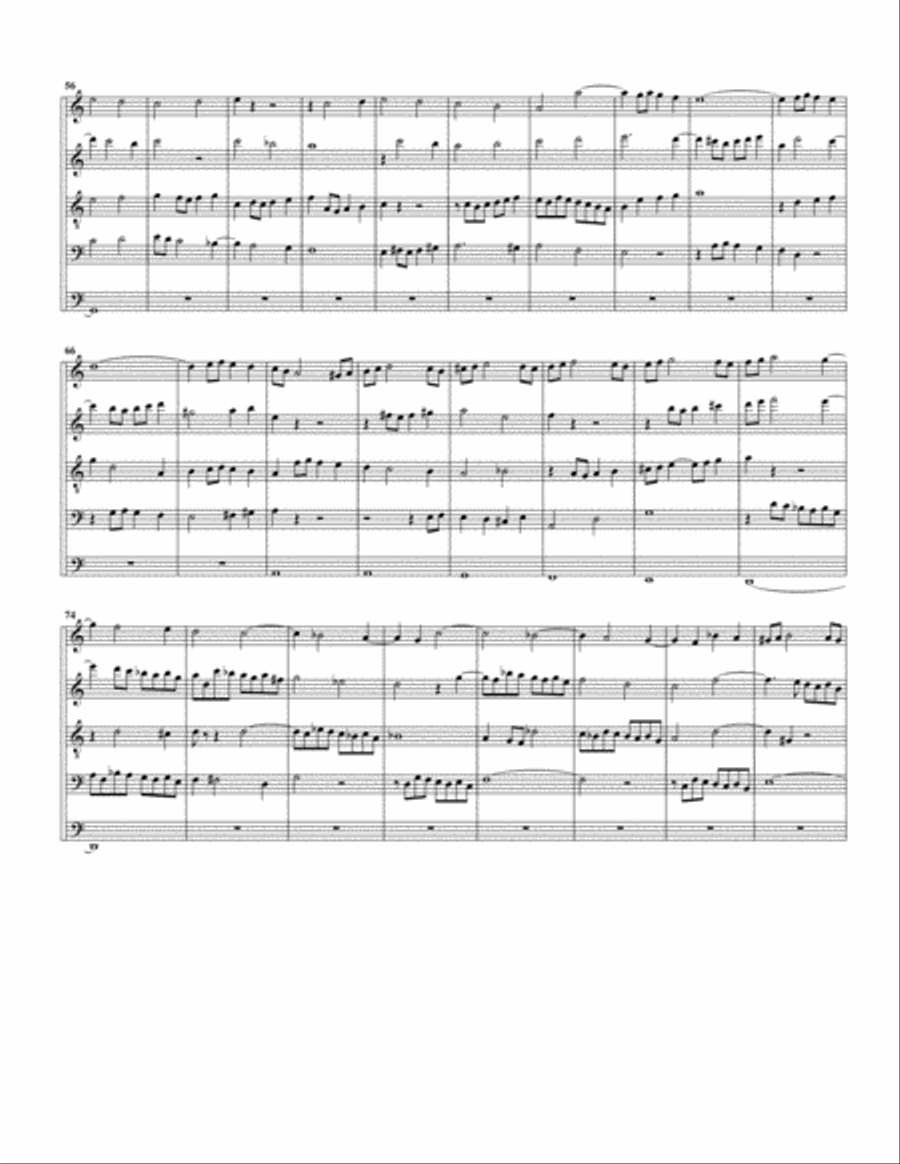 Kyrie, Gott, heiliger Geist, BWV 671 from Klavier Uebung, III. Teil (arrangement for 5 recorders) Recorder scores gallery preview page 3