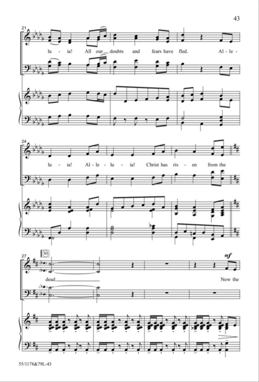 A Living Hope - SATB with Performance CD 4-Part scores gallery preview page 16