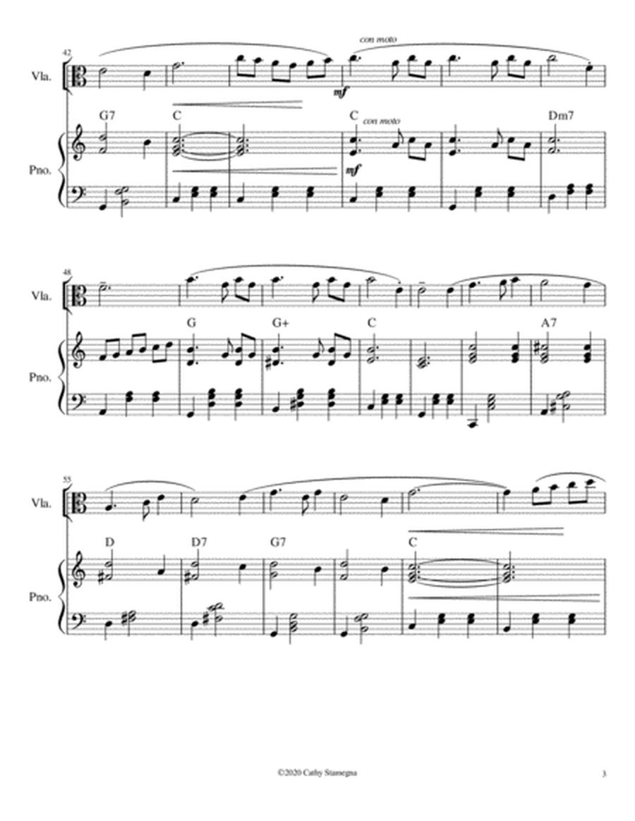 If You Were the Only Girl (In the World) (Viola Solo, Chords, Piano Accompaniment) image number null
