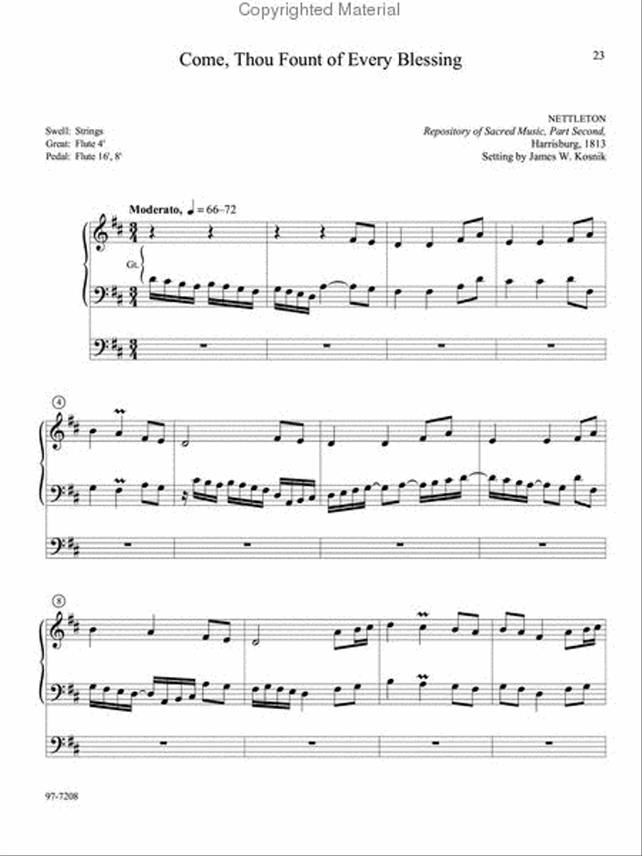Musica Sacra: Easy Hymn Preludes for Organ, Vol. 6 Organ scores gallery preview page 9