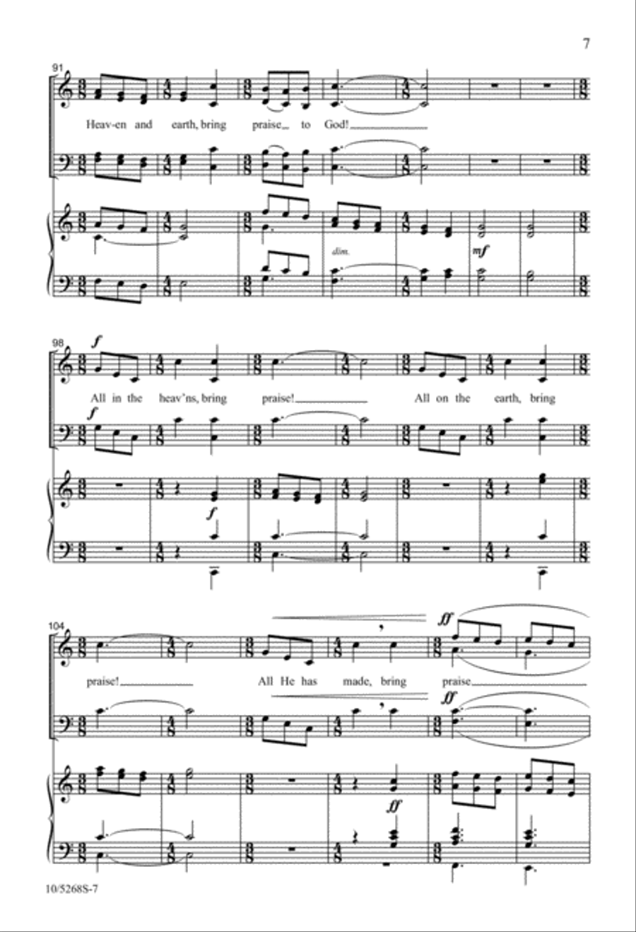 Praise Hymn 4-Part scores gallery preview page 7