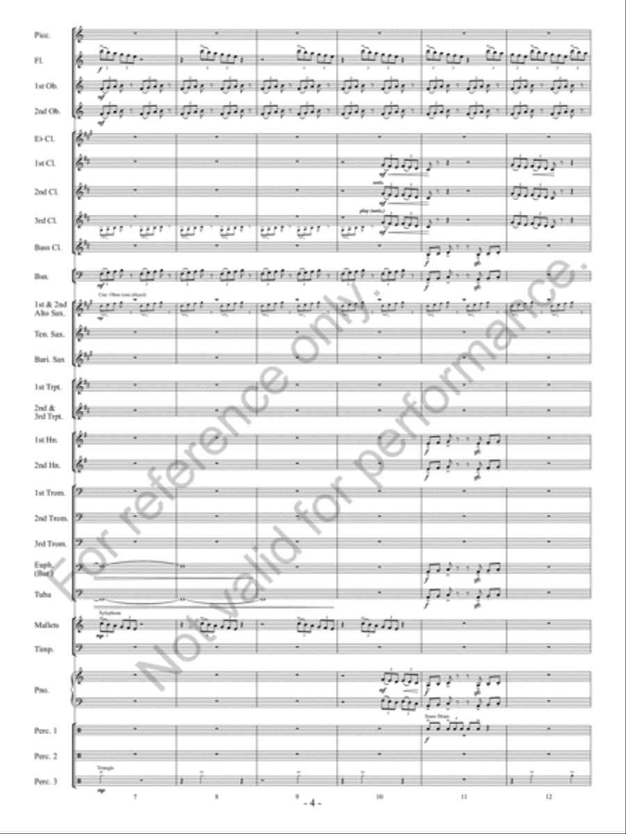 Downtown Scherzo Concert Band scores gallery preview page 5