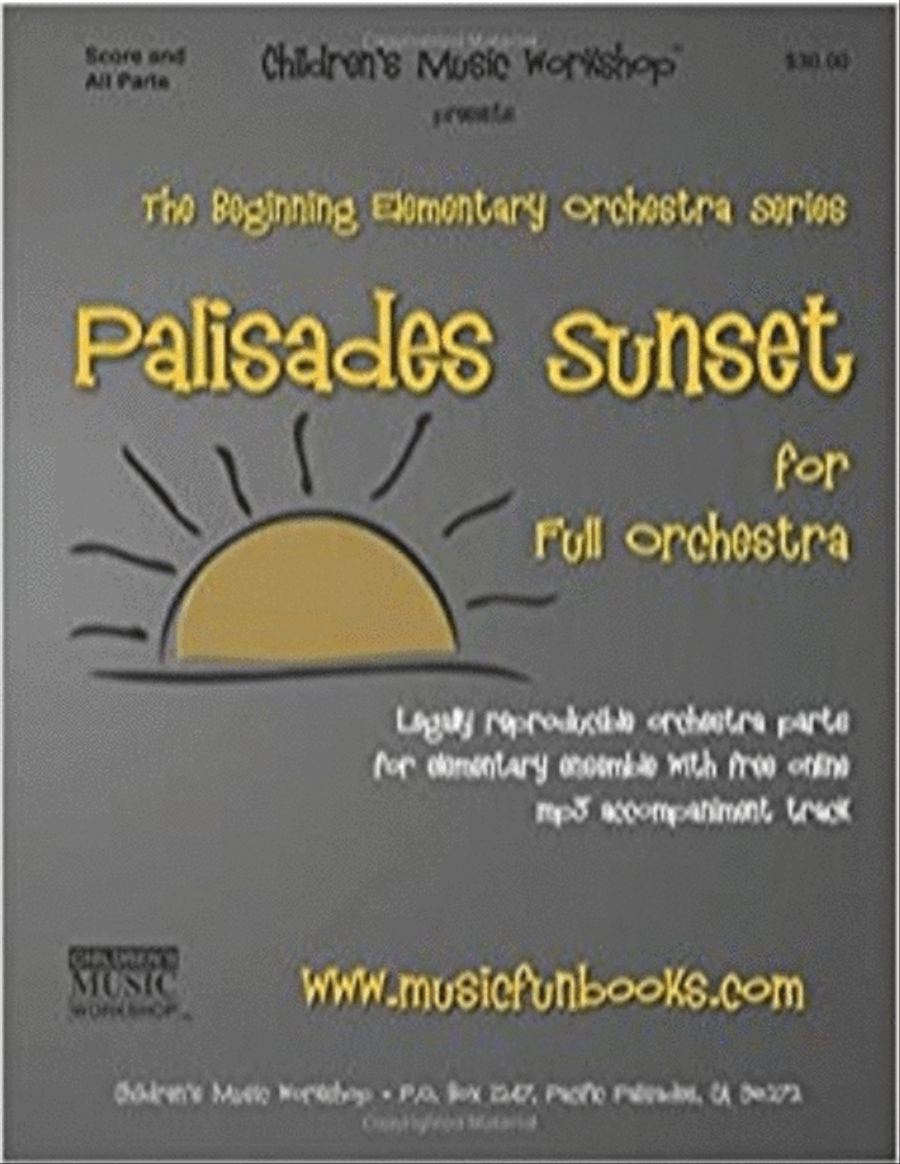 Palisades Sunset Full Orchestra scores gallery preview page 1
