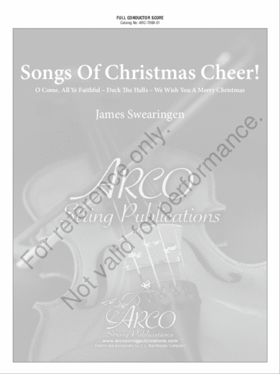 Songs Of Christmas Cheer String Orchestra scores gallery preview page 2
