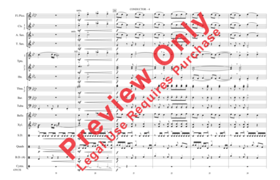 Con Slancio Marching Band scores gallery preview page 5