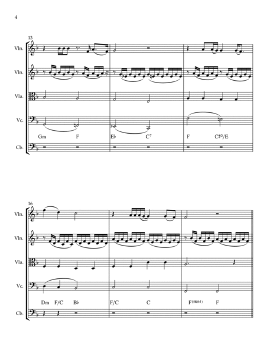 Butterfly String Quintet scores gallery preview page 5
