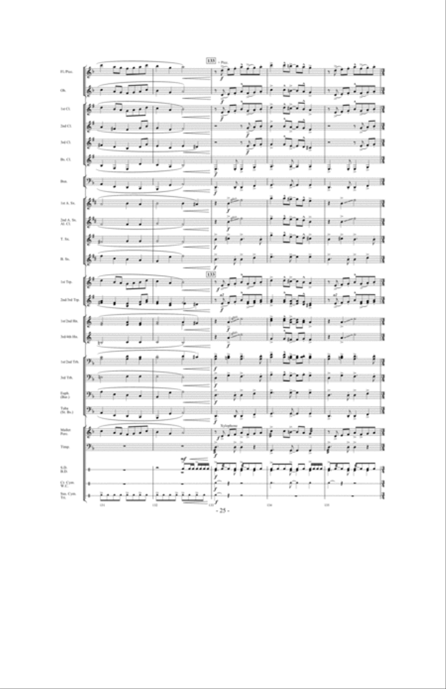 Canticle of the Saints Concert Band scores gallery preview page 24