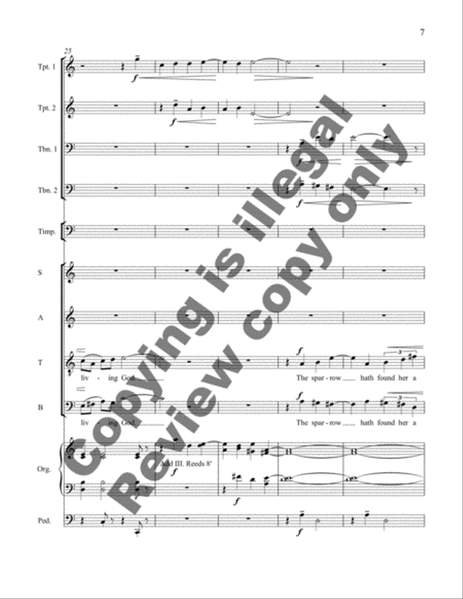 How Dear to Me (Full Score) Choir scores gallery preview page 7
