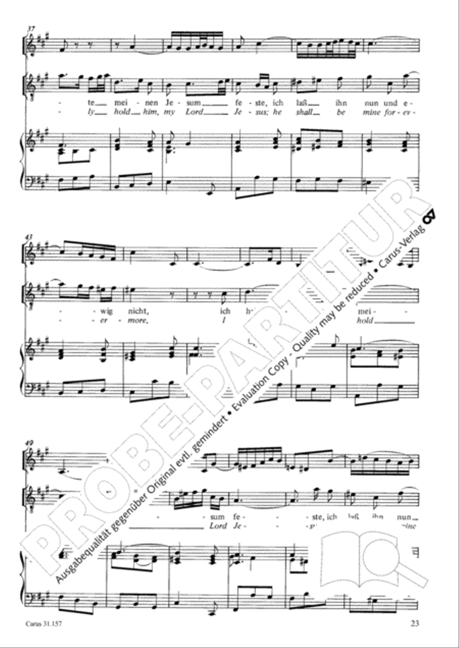 Lord, do not depart until I am blessed (Ich lasse dich nicht, du segnest mich denn) TB scores gallery preview page 24